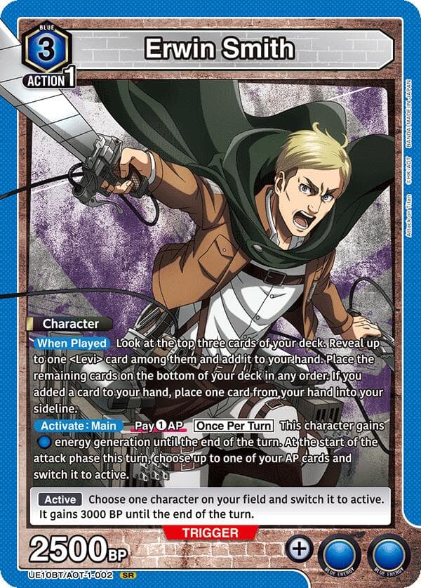 Erwin Smith (002) — UE10BT: Attack on Titan card