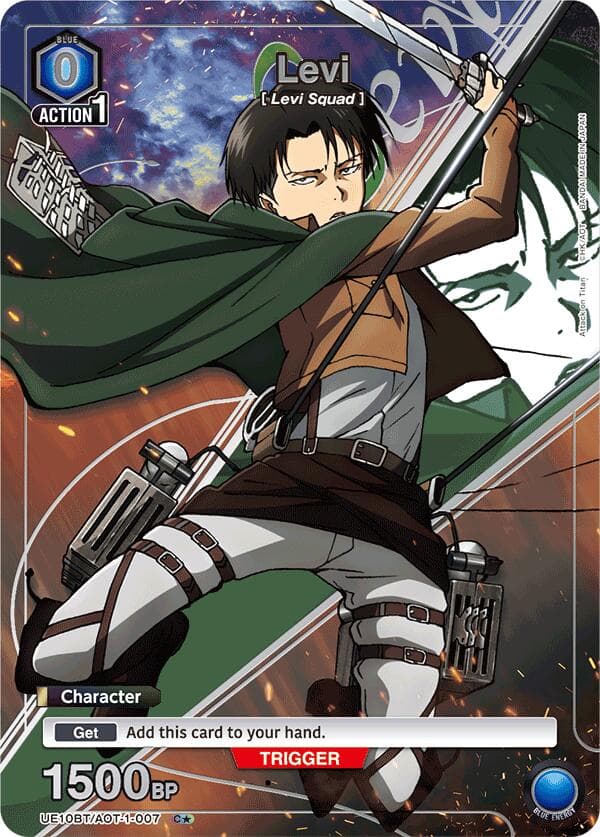 Levi (007) (C*) — UE10BT: Attack on Titan card