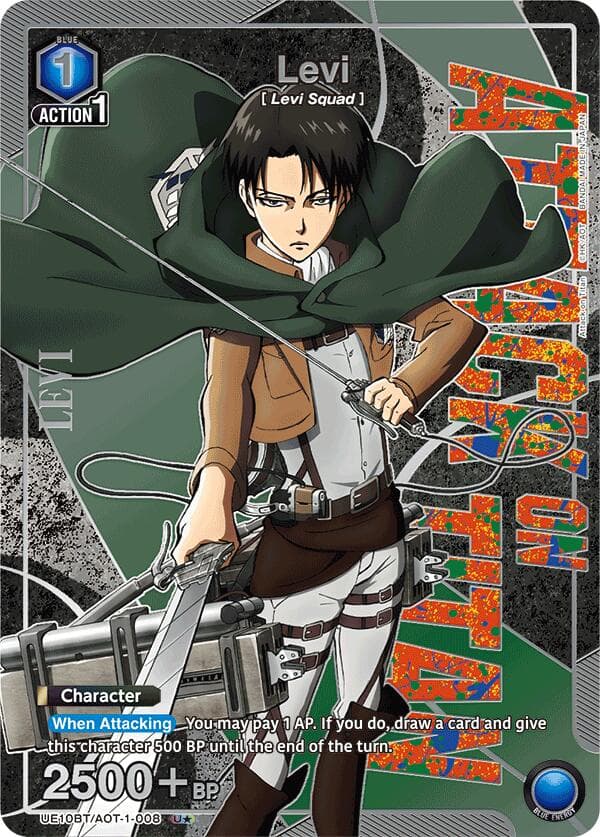 Levi (008) (U*) — UE10BT: Attack on Titan card