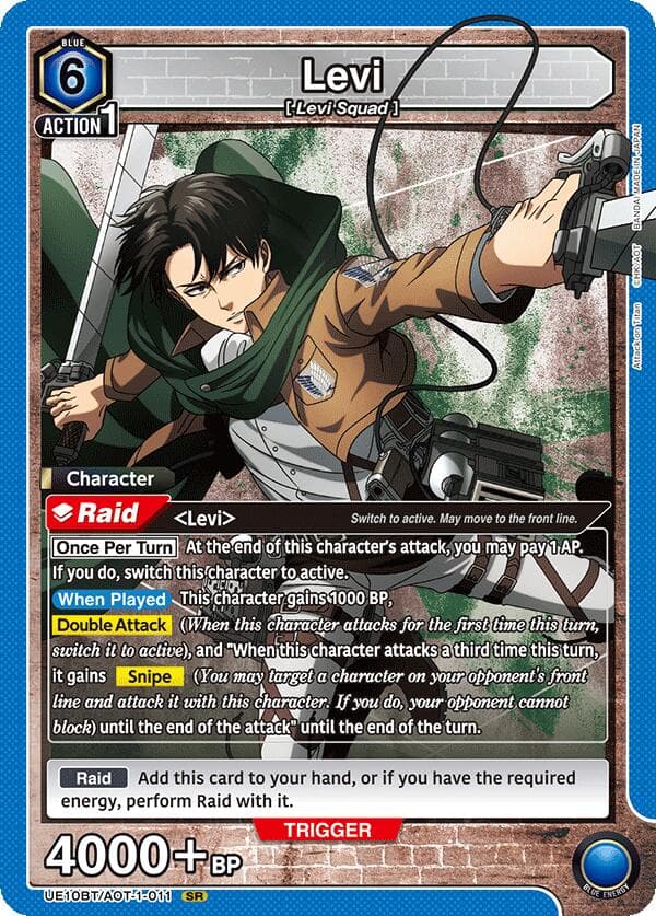 Levi (011) — UE10BT: Attack on Titan card