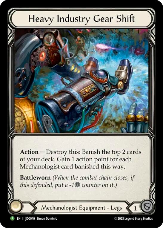 Heavy Industry Gear Shift - JDG049 — Flesh and Blood: Promo Cards card