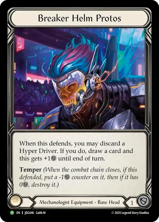 Breaker Helm Protos - JDG046 — Flesh and Blood: Promo Cards card