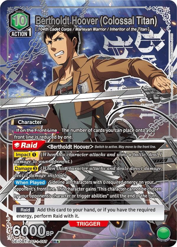 Bertholdt Hoover (Colossal Titan) (SR*) — UE10BT: Attack on Titan card