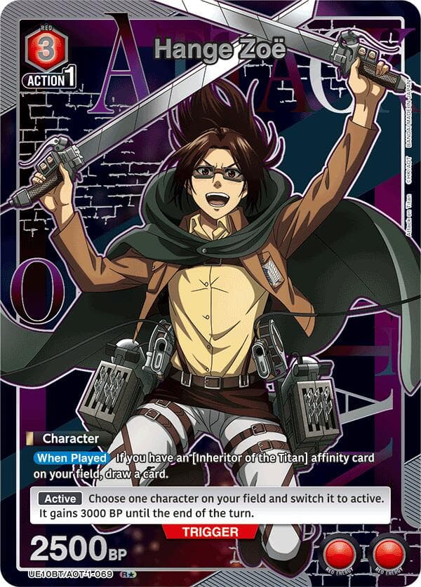 Hange Zoe (069) (R*) — UE10BT: Attack on Titan card