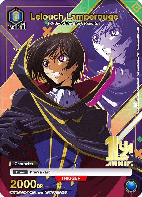 Lelouch Lamperouge (012) (Gold) — Union Arena Promotion Cards card
