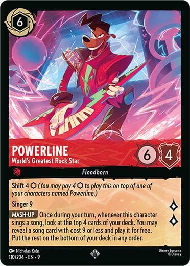 Powerline - World's Greatest Rock Star — Fabled card