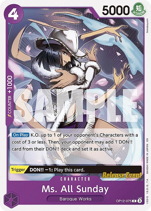 Ms. All Sunday — Legacy of the Master Release Event Cards card