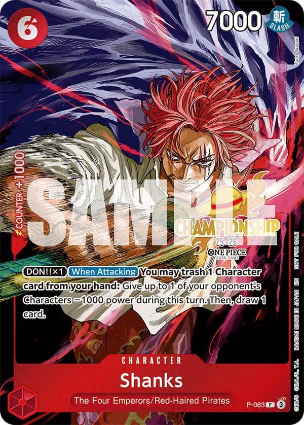 Shanks (CS 25-26 Event Pack) — One Piece Promotion Cards card