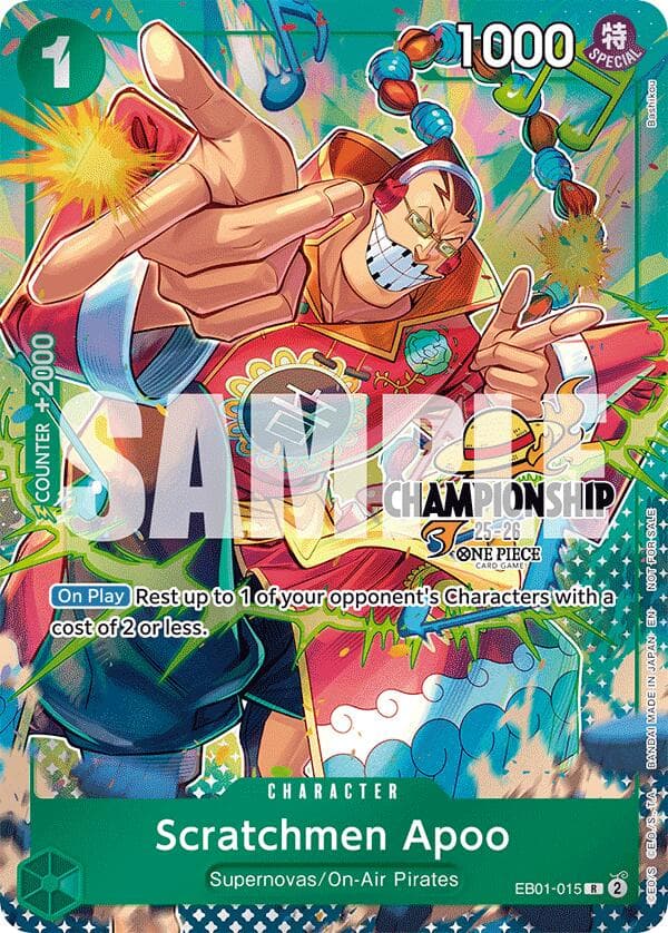 Scratchmen Apoo (CS 25-26 Celebration Pack) — One Piece Promotion Cards card