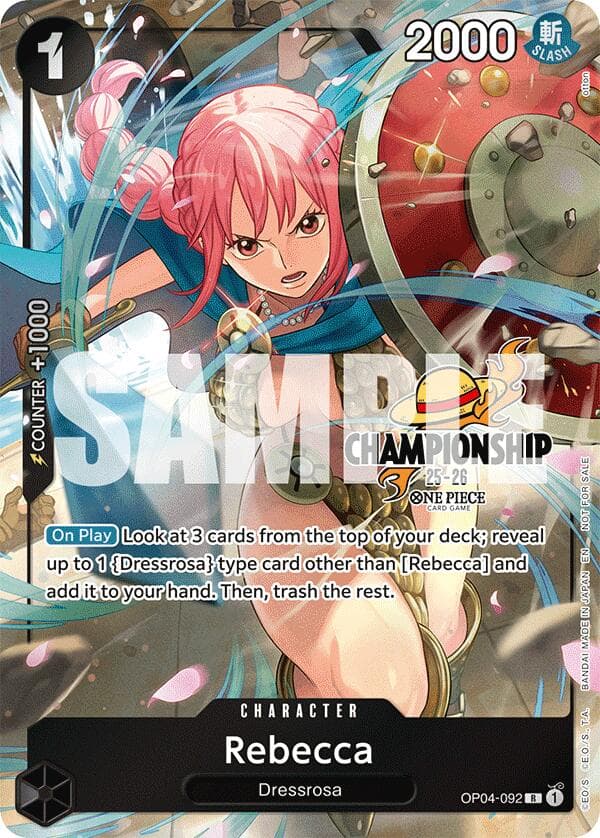 Rebecca (CS 25-26 Celebration Pack) — One Piece Promotion Cards card