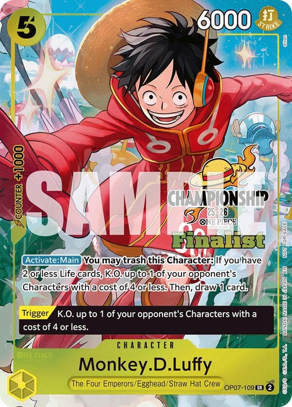 Monkey.D.Luffy (CS 25-26 Finalist Card Set 1) — One Piece Promotion Cards card