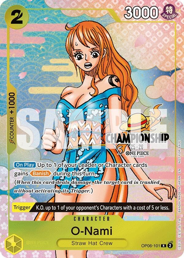 O-Nami (CS 25-26 Event Pack Finalist Ver.) — One Piece Promotion Cards card