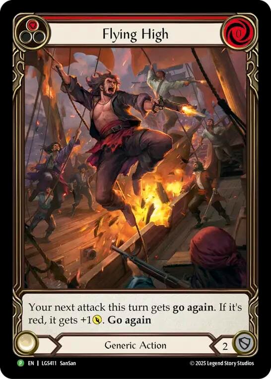 Flying High (Red) - LGS411 — Flesh and Blood: Promo Cards card