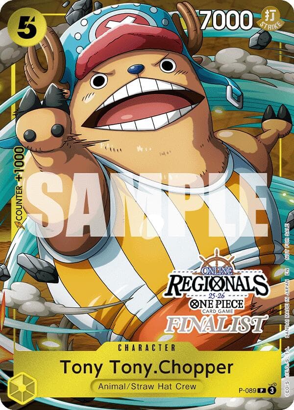 Tony Tony.Chopper (Online Regional Finalist Card Set 2025 Vol.2) — One Piece Promotion Cards card