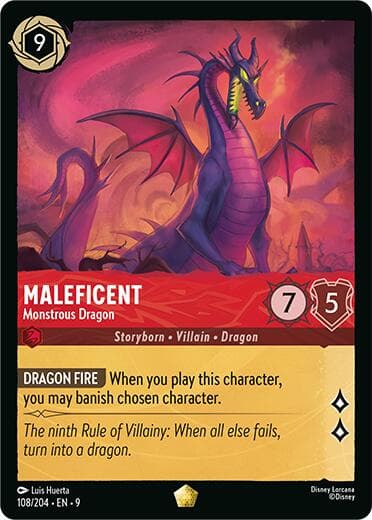 Maleficent - Monstrous Dragon — Fabled card