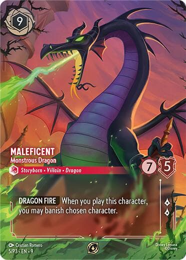Maleficent - Monstrous Dragon (Store Championship) — Disney Lorcana Promo Cards card