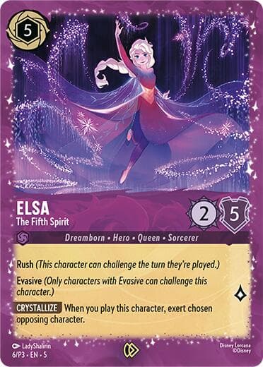 Elsa - The Fifth Spirit — Disney Lorcana Promo Cards card
