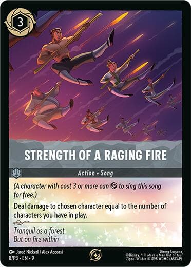Strength of a Raging Fire — Disney Lorcana Promo Cards card