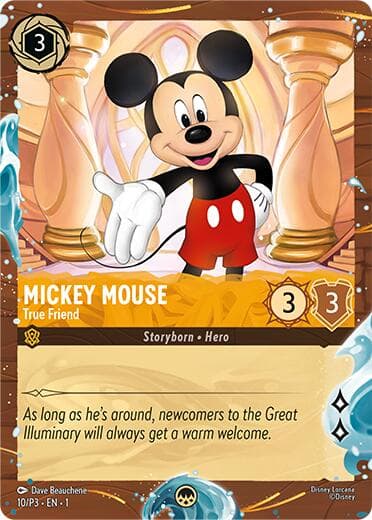 Mickey Mouse - True Friend (Disney Cruise Promo) — Disney Lorcana Promo Cards card
