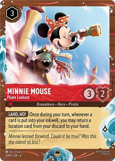 Minnie Mouse - Pirate Lookout (Disney Cruise Promo) — Disney Lorcana Promo Cards card