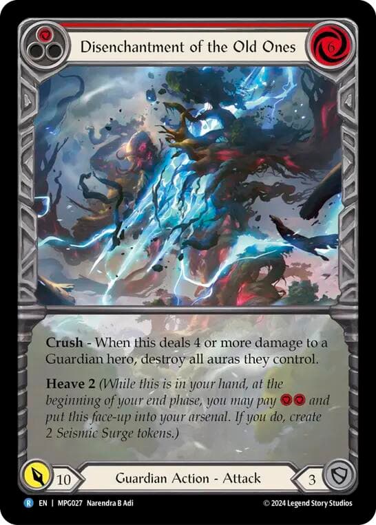 Disenchantment of the Old Ones (Extended Art) — Mastery Pack Guardian card