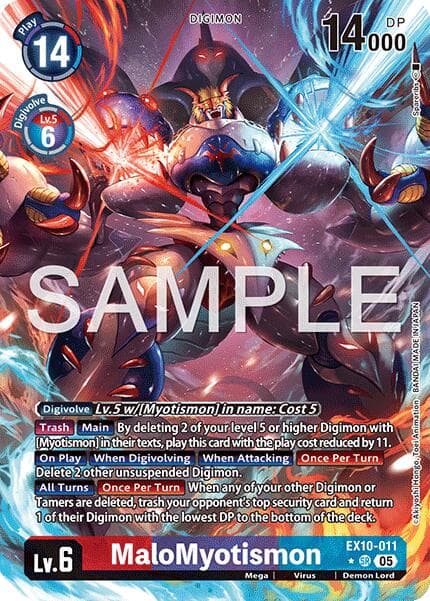 MaloMyotismon (Alternate Art) — Sinister Order card