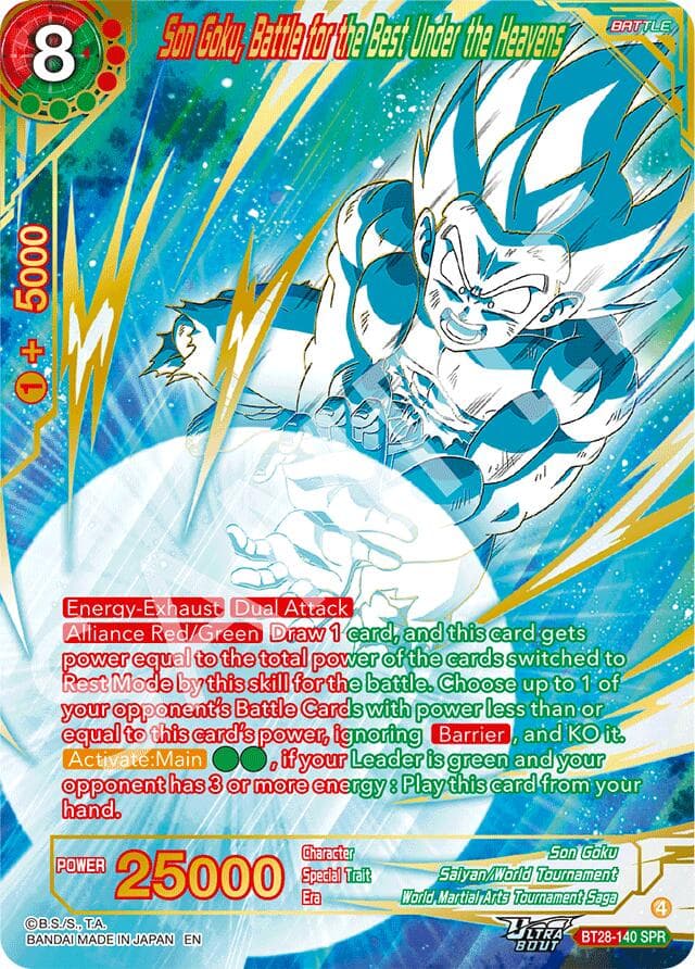 Son Goku, Battle for the Best Under the Heavens (SPR) — Prismatic Clash card