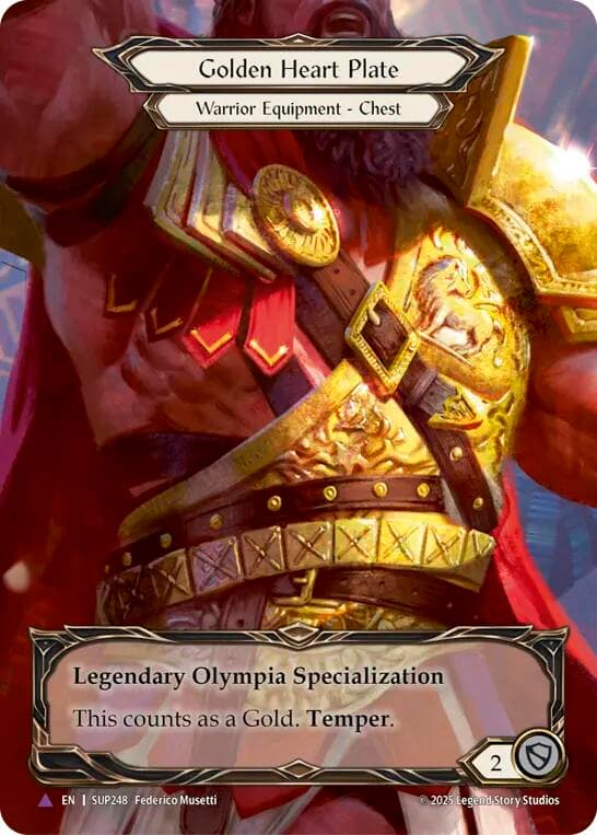 Golden Heart Plate (Marvel) — Super Slam card
