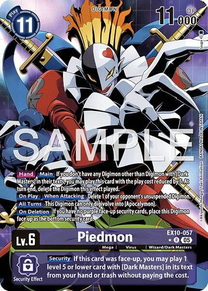 Piedmon (Alternate Art) — Sinister Order card