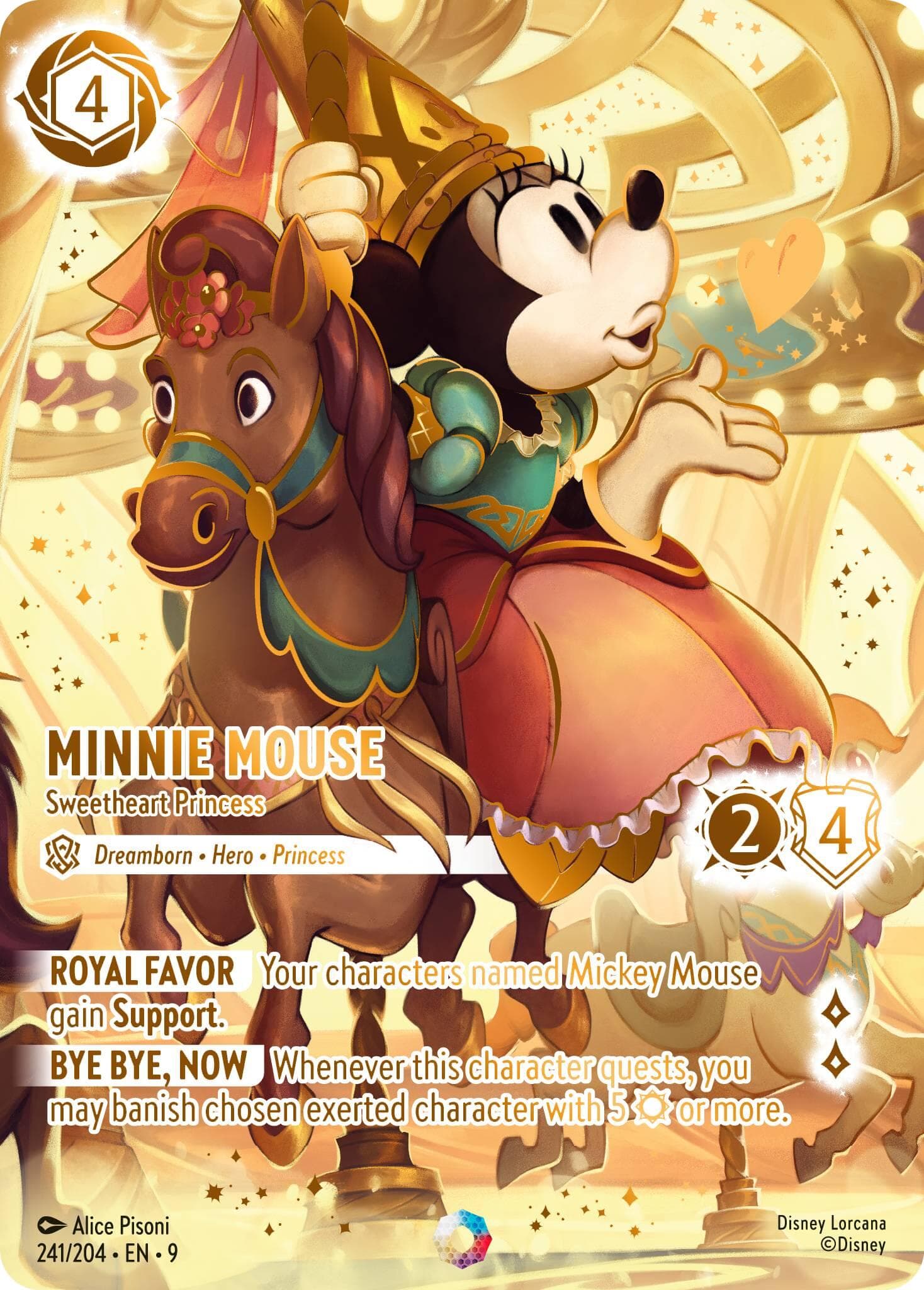 Minnie Mouse - Sweetheart Princess (Iconic) — Fabled card