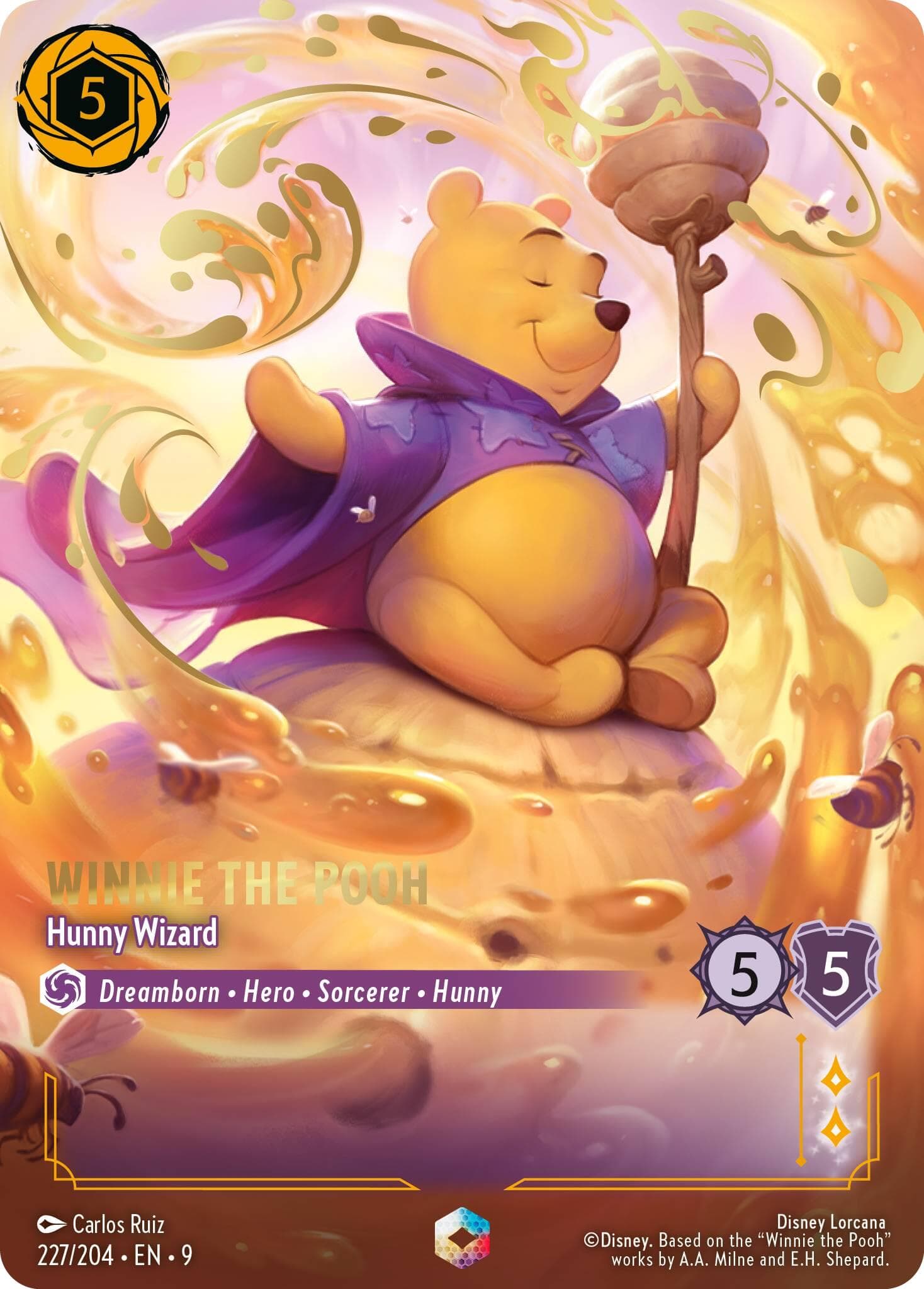 Winnie the Pooh - Hunny Wizard (Enchanted) — Fabled card