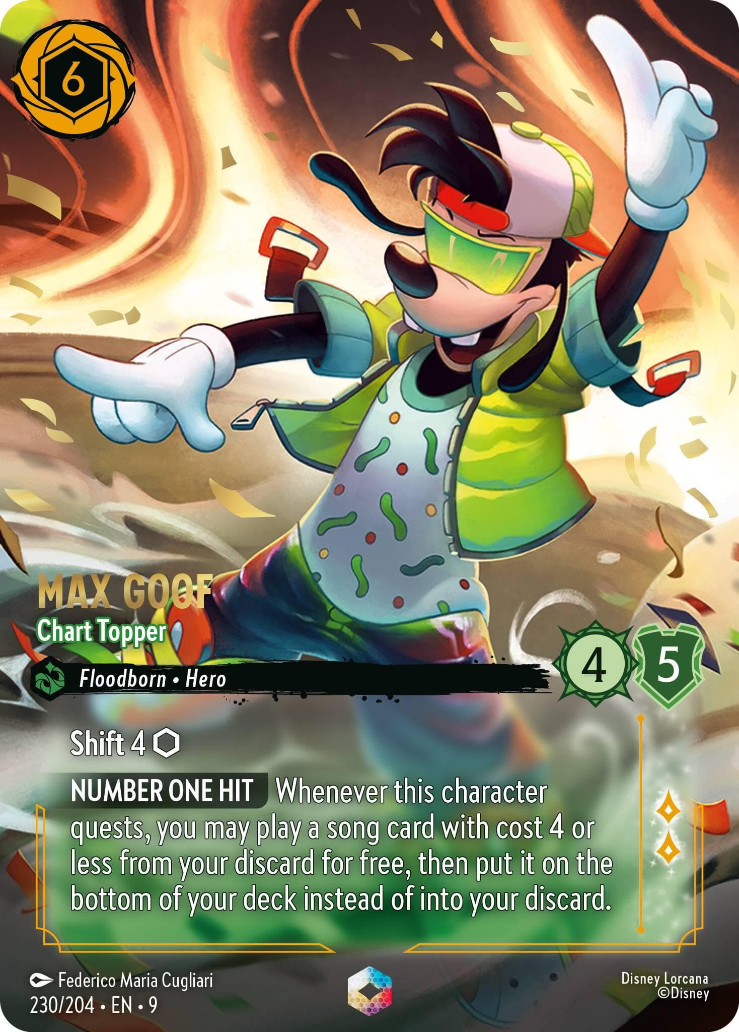 Max Goof - Chart Topper (Enchanted) — Fabled card