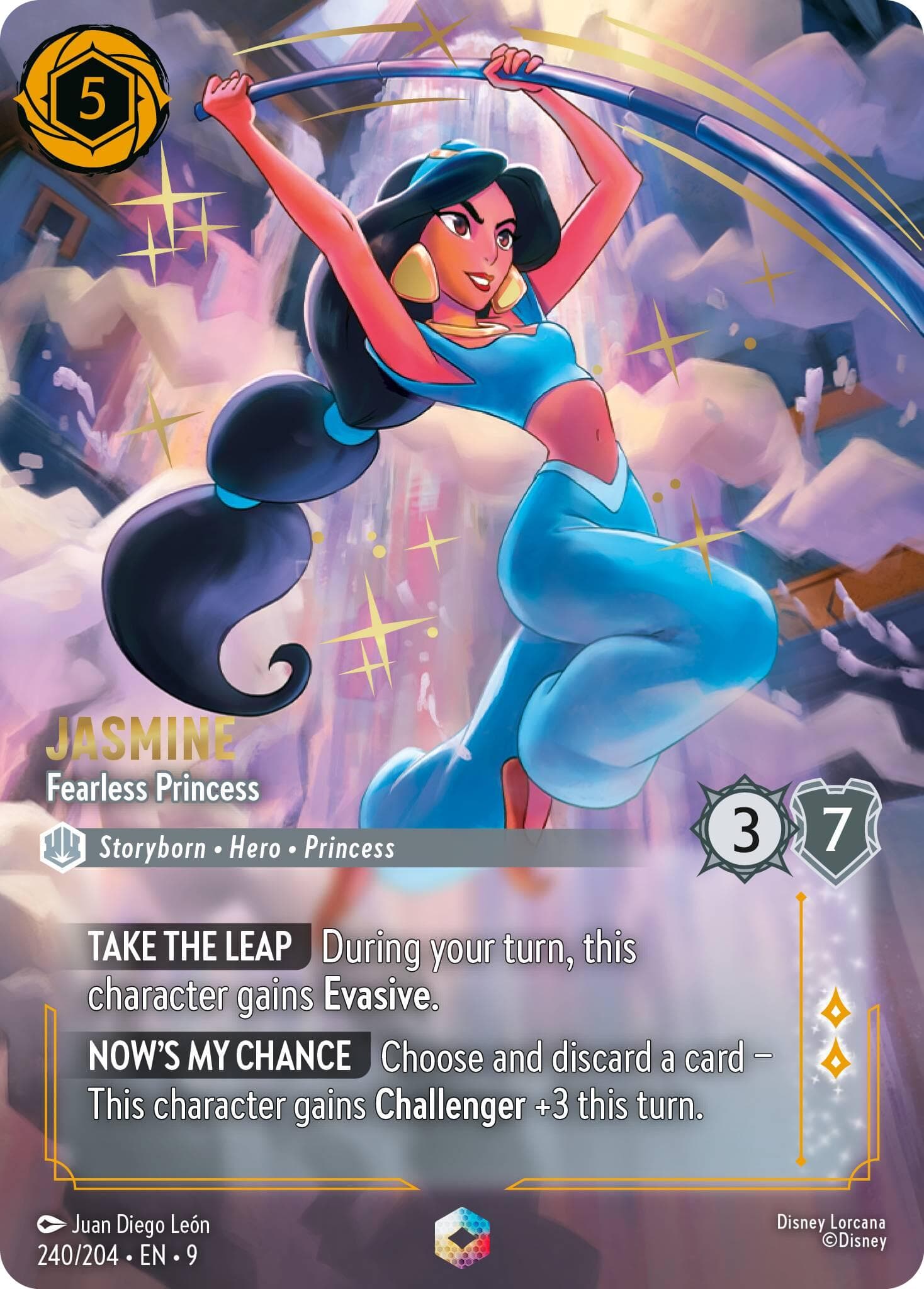 Jasmine - Fearless Princess (Enchanted) — Fabled card