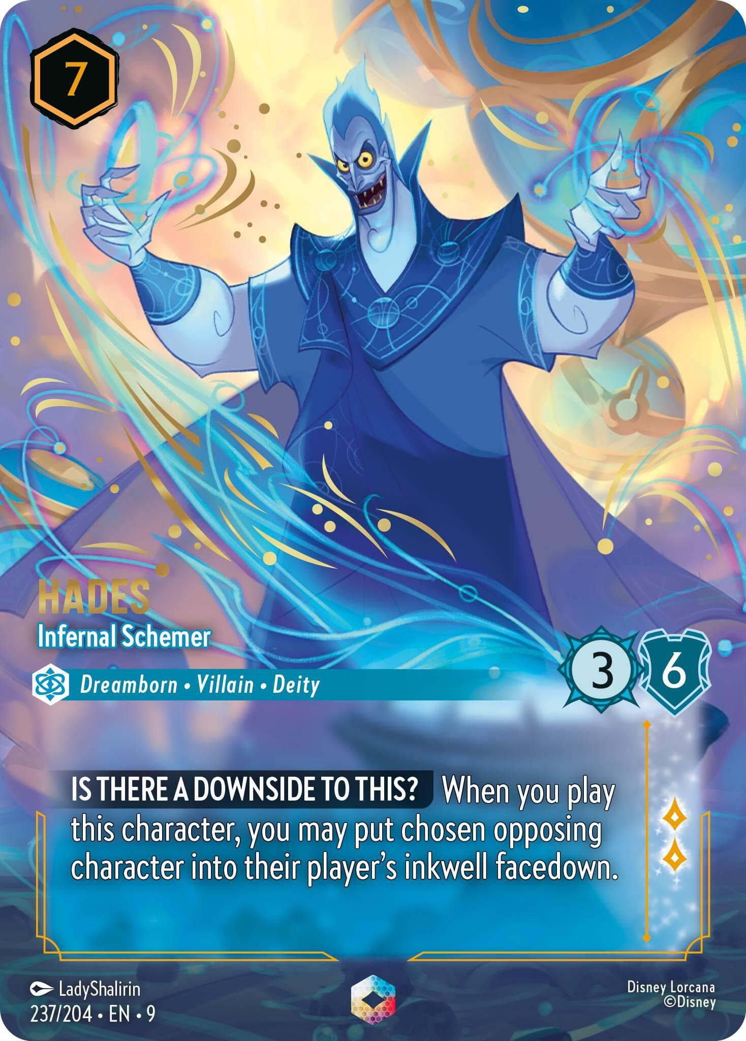 Hades - Infernal Schemer (Enchanted) — Fabled card