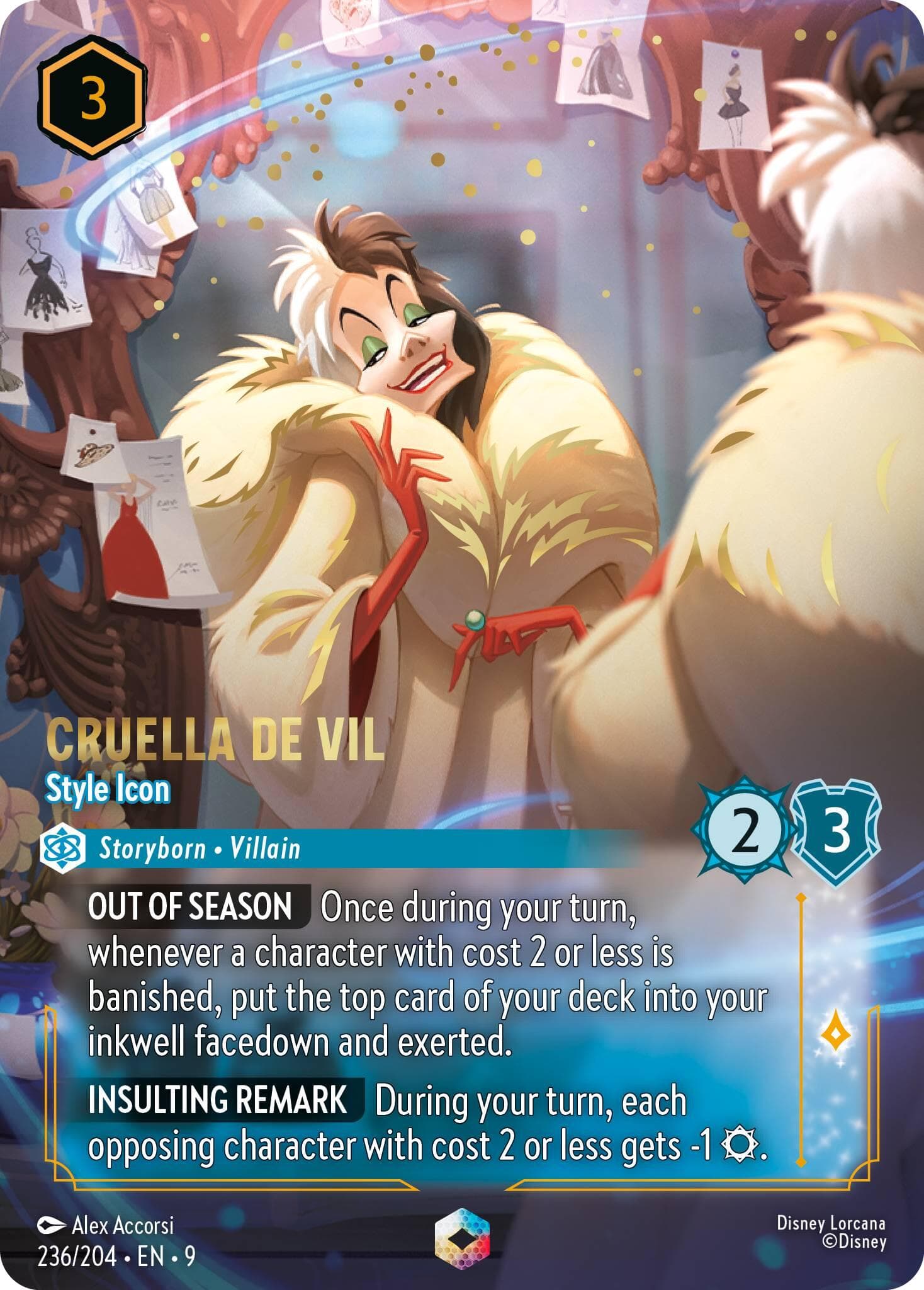 Cruella De Vil - Style Icon (Enchanted) — Fabled card