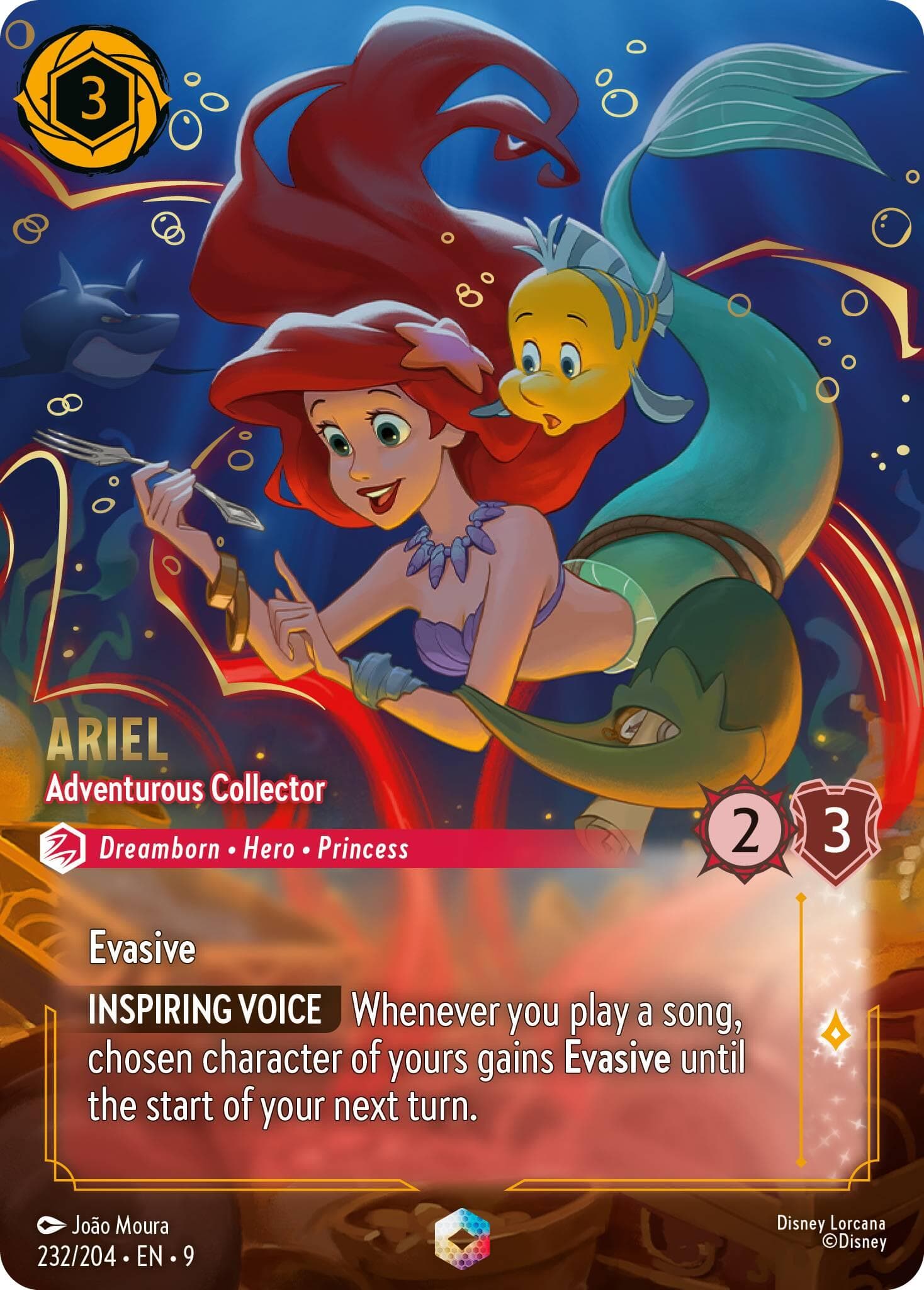 Ariel - Adventurous Collector (Enchanted) — Fabled card