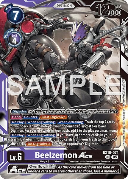 Beelzemon ACE — Sinister Order card