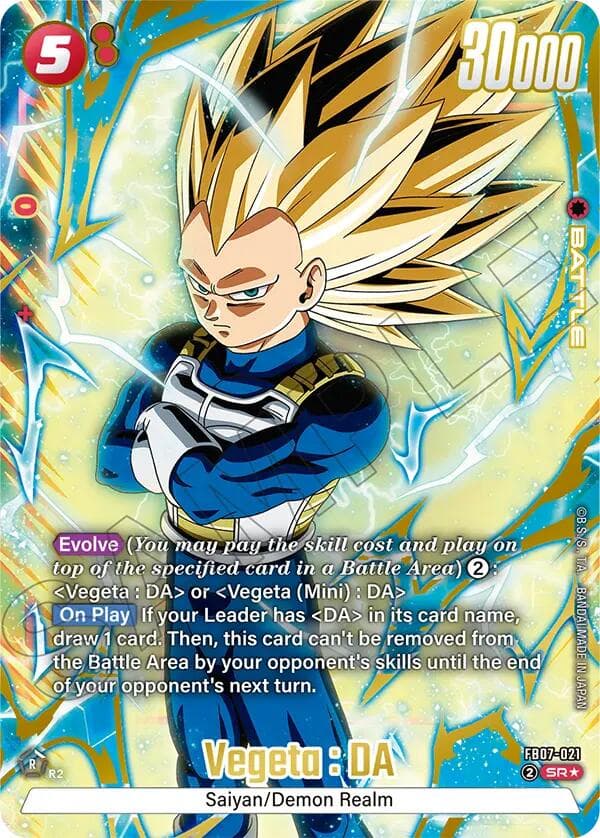 Vegeta : DA - FB07-021 (Alternate Art) — Wish For Shenron card