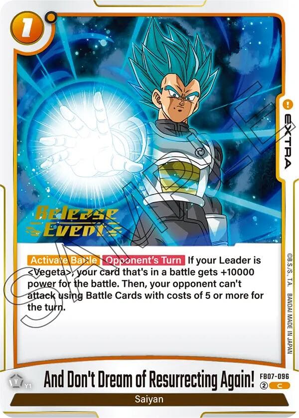And Don't Dream of Resurrecting Again! — Wish For Shenron Release Event Cards card