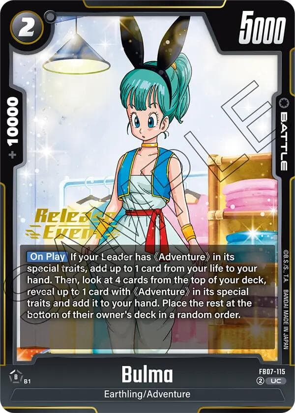 Bulma - FB07-115 — Wish For Shenron Release Event Cards card