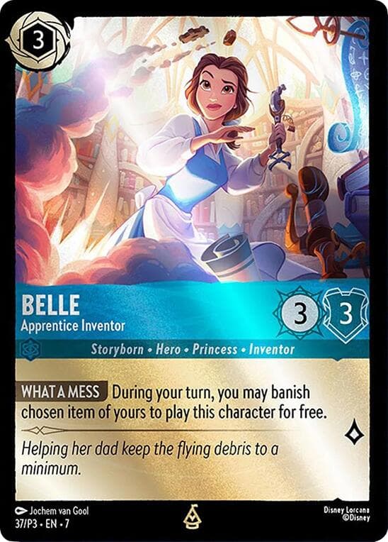 Belle - Apprentice Inventor — Disney Lorcana Promo Cards card