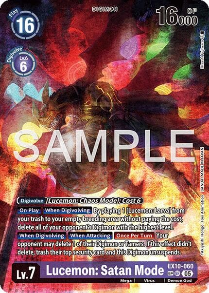 Lucemon: Satan Mode (SP) — Sinister Order card