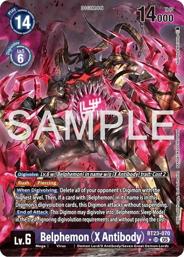 Belphemon (X Antibody) (Alternate Art) — Hackers' Slumber card