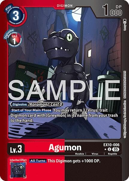 Agumon (Limited Foil) — Sinister Order card
