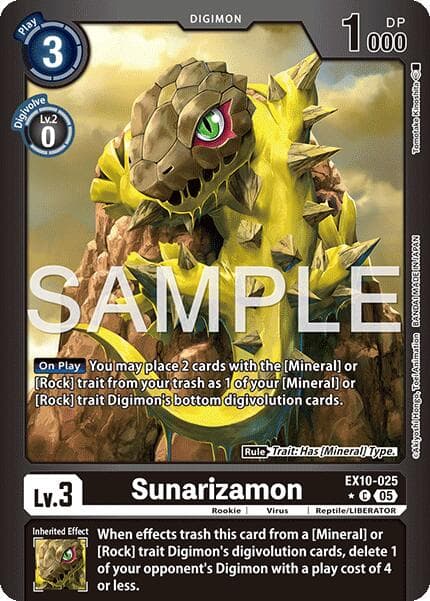 Sunarizamon (Limited Foil) — Sinister Order card