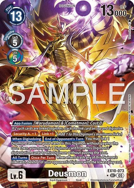 Deusmon (Alternate Art) — Sinister Order card