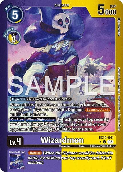Wizardmon (Limited Foil) — Sinister Order card