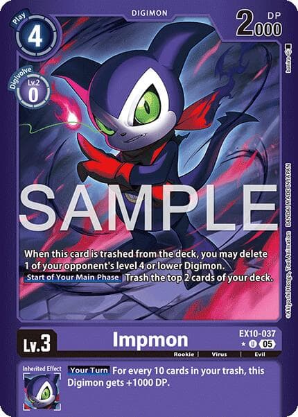 Impmon (Limited Foil) — Sinister Order card