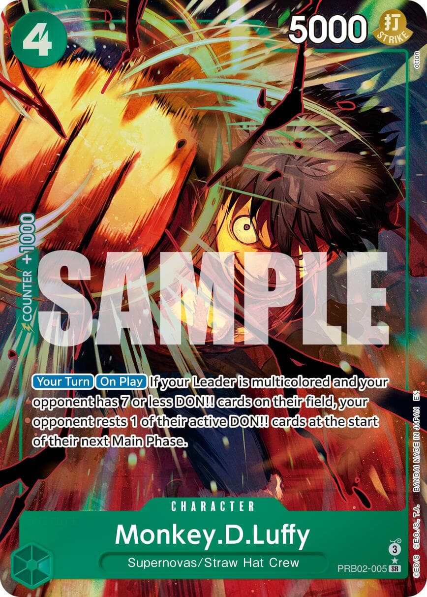 Monkey.D.Luffy - PRB02-005 (Alternate Art) — Premium Booster -The Best- Vol. 2 card