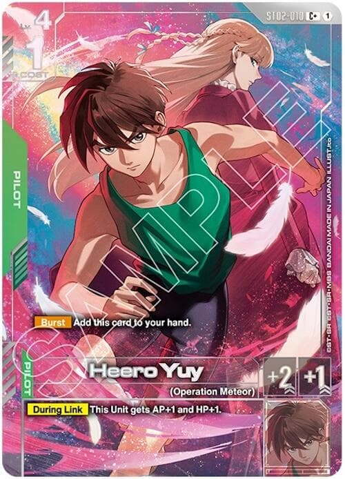 Heero Yuy (C+) (PB01) — Gundam Promotional Cards card